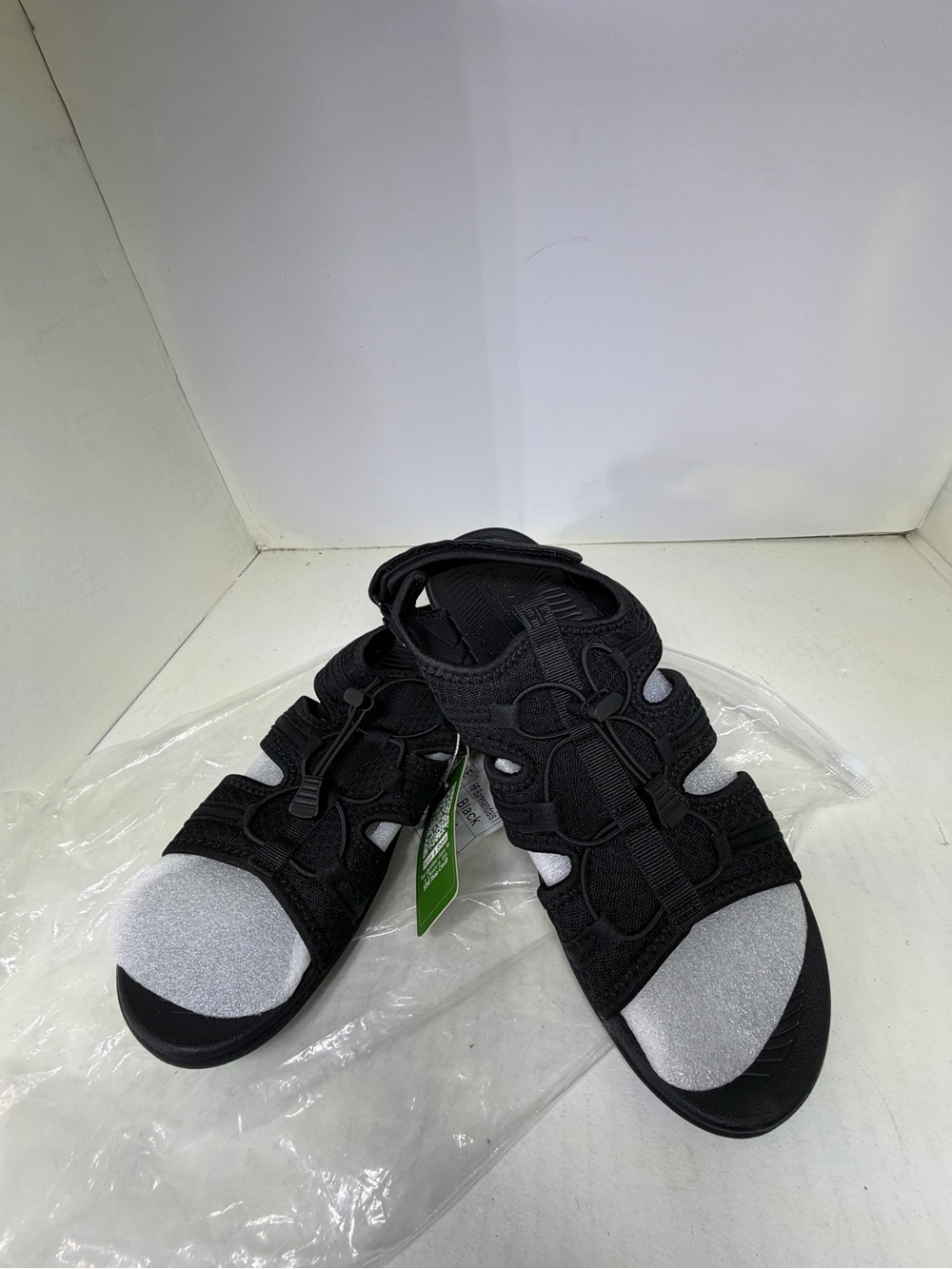 Women's Hke Footwer Black Adjustable Sport Sandals - Lightweight All-Day Comfort
